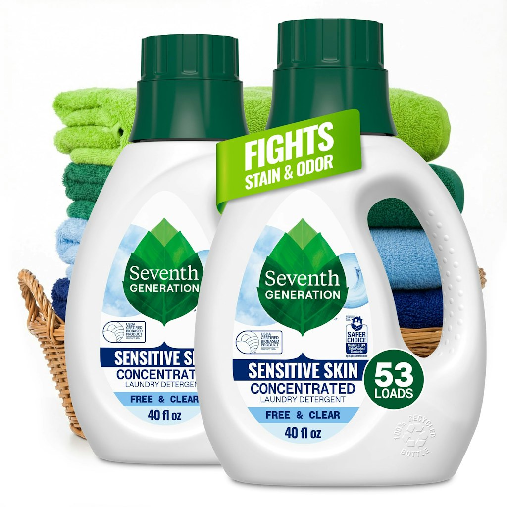 Seventh Generation 40-oz. Laundry Detergent 2-Pack: $15 w/ Sub & Save