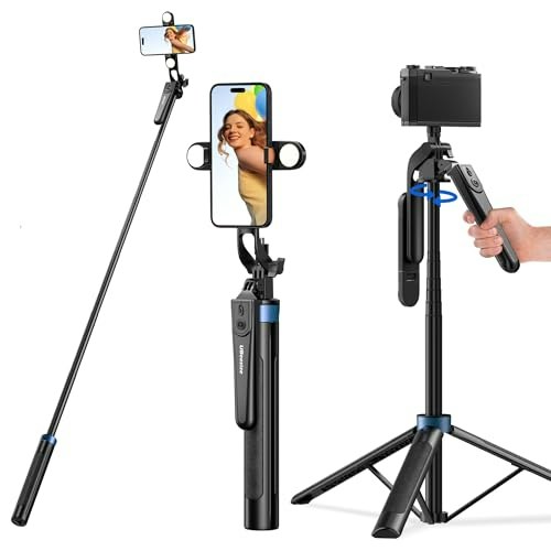 UBeesize 64-inch Extendable Selfie Stick Tripod with Light and Remote: $20.99 UBeesize 64-inch Extendable Selfie Stick Tripod with Light and Remote: $20.99