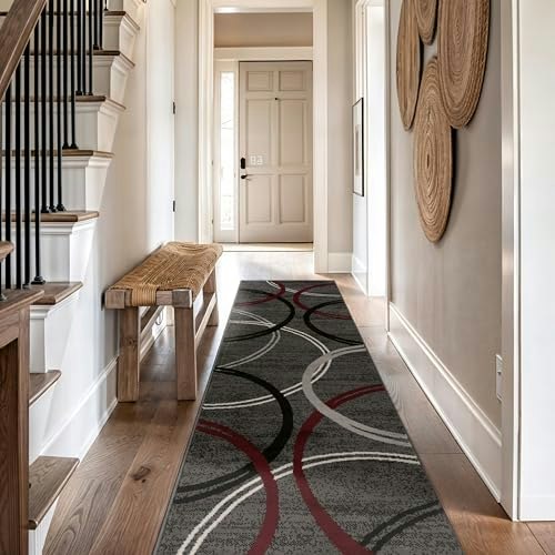 Rugshop 2'7" x 8' Wavy Circles Runner Rug: $52.25