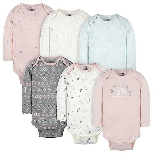 Gerber Baby Girls Long-Sleeve Bodysuits 6-Pack: $18.74 Gerber Baby Girls Long-Sleeve Bodysuits 6-Pack: $18.74