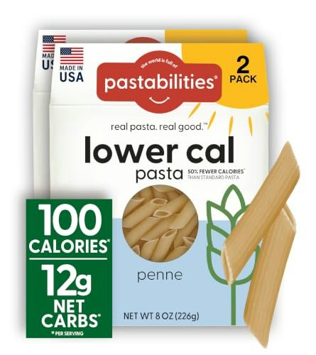 Pastabilities Lower Calorie Penne Pasta 8-Ounce 2-Pack: $14.49 Pastabilities Lower Calorie Penne Pasta 8-Ounce 2-Pack: $14.49