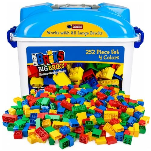 Strictly Briks Toddler Building Blocks 252-Piece Set: $44.99 Strictly Briks Toddler Building Blocks 252-Piece Set: $44.99