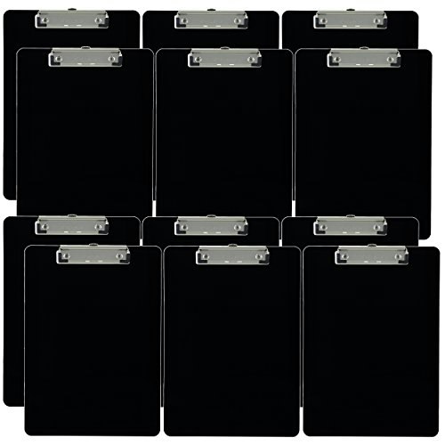 Trade Quest Letter Size Low Profile Plastic Clipboard 12-Pack: $22.95 Trade Quest Letter Size Low Profile Plastic Clipboard 12-Pack: $22.95