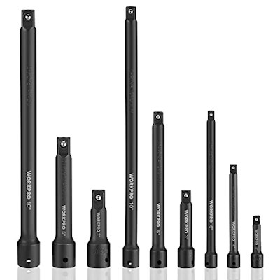 Workpro 9-Piece Impact Driver Extension Bar Set for $15 + free shipping w/ Prime