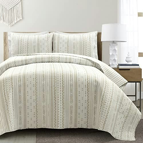 Lush Decor Hygge Stripe King Quilt 3-Piece Set: $43.23 Lush Decor Hygge Stripe King Quilt 3-Piece Set: $43.23