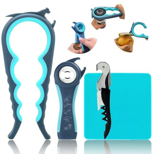 5-in-1 Jar and Bottle Opener with Gripper Pad: $9.99 5-in-1 Jar and Bottle Opener with Gripper Pad: $9.99