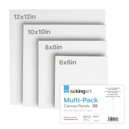 Kingart Square Canvas Panel Set 28-Pack: $25.07 Kingart Square Canvas Panel Set 28-Pack: $25.07