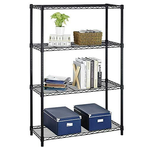 4-Tier Commercial Grade Adjustable Wire Storage Shelving Unit: $53.40