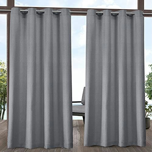Exclusive Home Biscayne Indoor/Outdoor Grommet Top Curtain Panel 54"x96" 2-Pack: $28.67 Exclusive Home Biscayne Indoor/Outdoor Grommet Top Curtain Panel 54"x96" 2-Pack: $28.67
