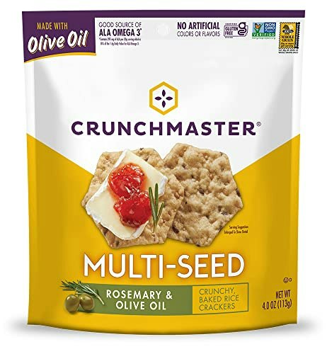 Crunchmaster Multi-Seed Rosemary & Olive Oil Crackers 4-oz.: $2.79 Crunchmaster Multi-Seed Rosemary & Olive Oil Crackers 4-oz.: $2.79