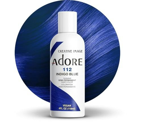 Adore 4-fl oz Indigo Blue Semi-Permanent Hair Color: $4.98 Adore 4-fl oz Indigo Blue Semi-Permanent Hair Color: $4.98