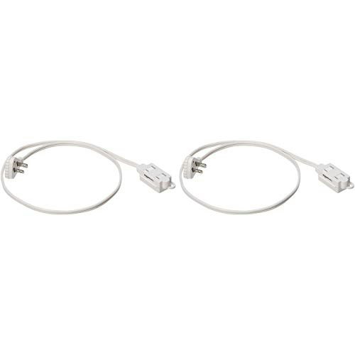 Amazon Basics 3-Foot 2-Prong Indoor Extension Cord 2-Pack: $5.77
