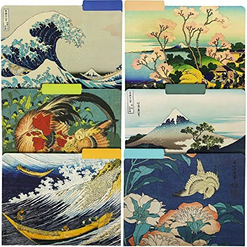 The Gifted Stationery Hokusai Floral Letter-Size File Folders 12-Pack: $15.10 The Gifted Stationery Hokusai Floral Letter-Size File Folders 12-Pack: $15.10