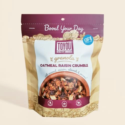 ToYou Snacks Gluten Free Oatmeal Raisin Granola 12-oz.: $12.99 ToYou Snacks Gluten Free Oatmeal Raisin Granola 12-oz.: $12.99