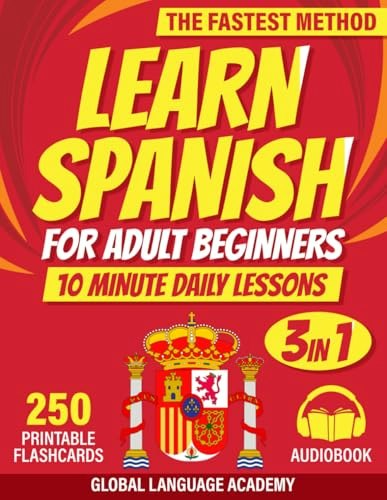 Learn Spanish for Adult Beginners 3-in-1 Book: $9.99