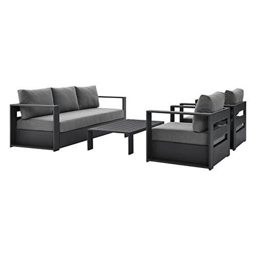 Modway Tahoe 4-Piece Aluminum Outdoor Patio Set: $1,959.59