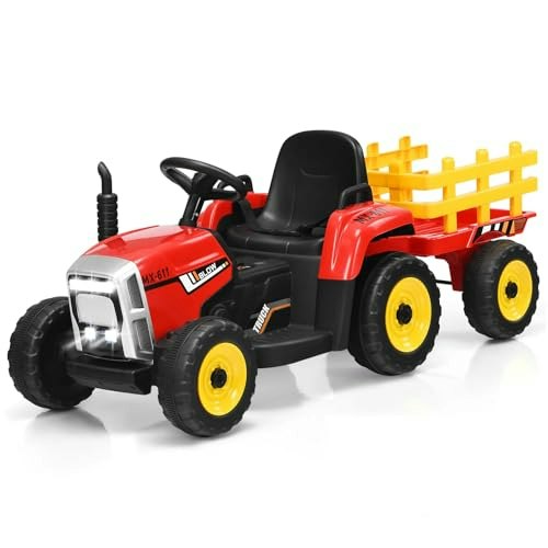 Honey Joy 12V Battery-Powered Ride-On Tractor with Trailer: $135.83 Honey Joy 12V Battery-Powered Ride-On Tractor with Trailer: $135.83