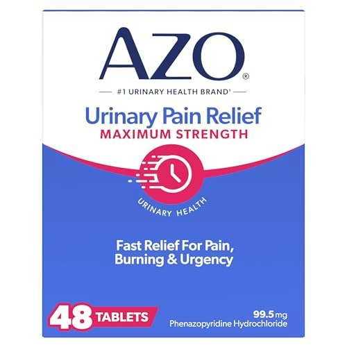 AZO Maximum Strength Urinary Pain Relief 48-Count: $14.84