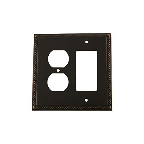 Nostalgic Warehouse Rope Switch Plate with Rocker and Outlet: $17.73