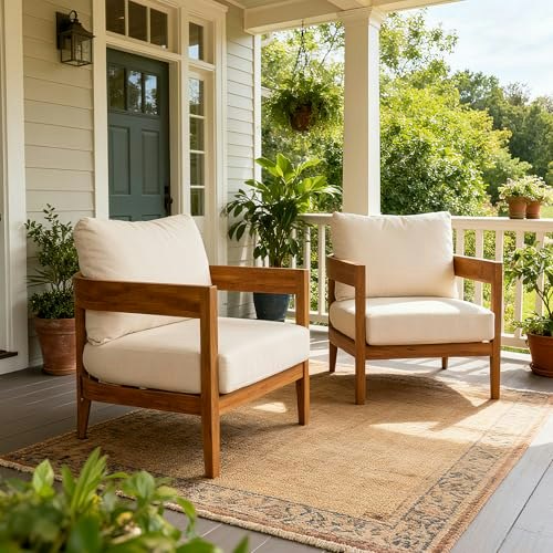 Merax Outdoor Acacia Wood Patio Chair 2-Pack: $393.85 Merax Outdoor Acacia Wood Patio Chair 2-Pack: $393.85