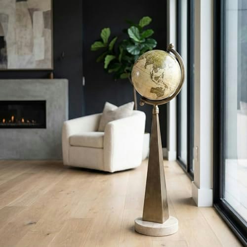 30-Inch Bronze Globe Ornament Sculpture: $90.98 30-Inch Bronze Globe Ornament Sculpture: $90.98