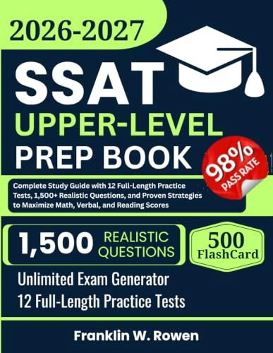 SSAT Upper-Level Prep Book: $34.33 SSAT Upper-Level Prep Book: $34.33