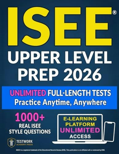 Isee Upper Level Test Prep Guide: $25.16