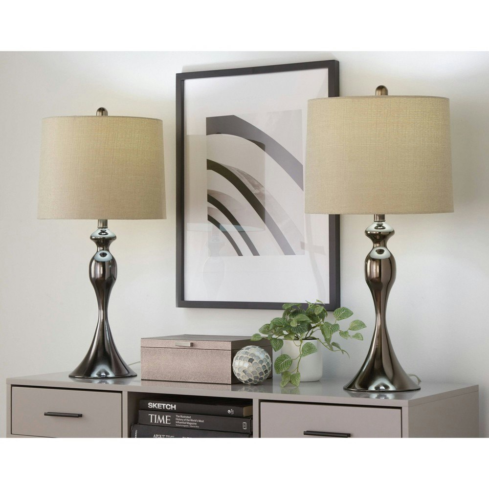 LumiSource Ashland 27-Inch Metal Table Lamp 2-Pack: $153.99