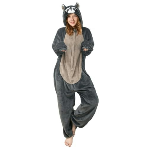 Olaola Adult Raccoon Onesie Pajamas: $24.20 Olaola Adult Raccoon Onesie Pajamas: $24.20
