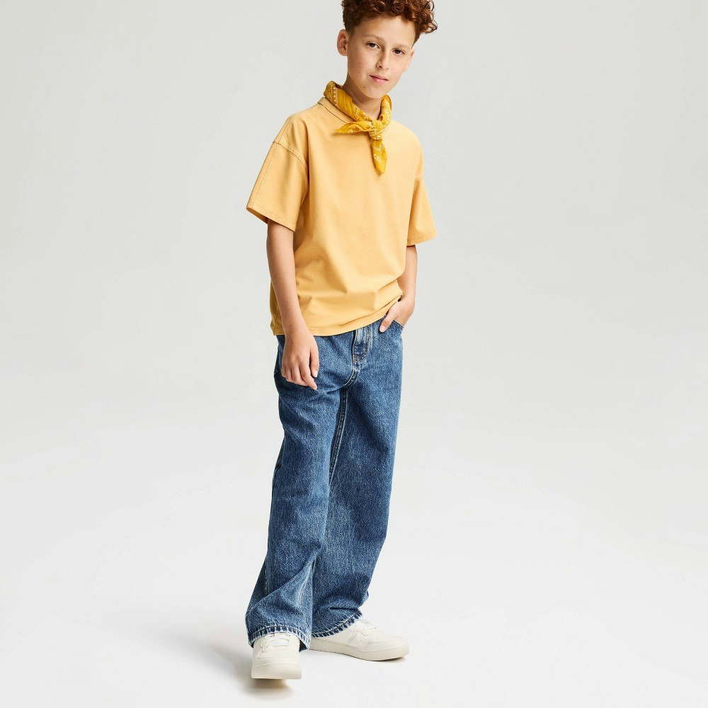 Cat & Jack Boys' Short Sleeve Oversized Heavyweight Washed T-Shirt: $10 Cat & Jack Boys' Short Sleeve Oversized Heavyweight Washed T-Shirt: $10