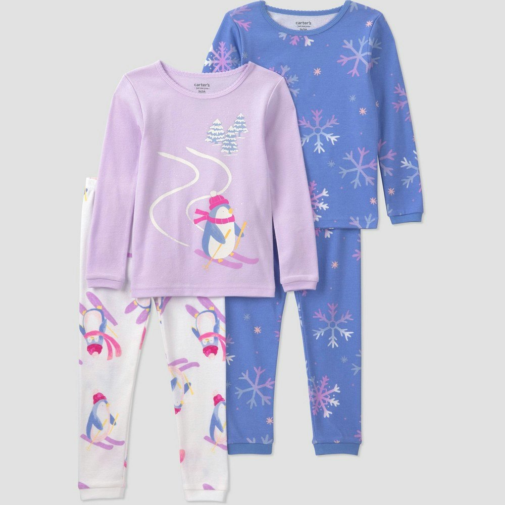Carter's Just One You Baby Girls' 4-Piece Long Sleeve Cotton Pajama Set 12M: $18 Carter's Just One You Baby Girls' 4-Piece Long Sleeve Cotton Pajama Set 12M: $18