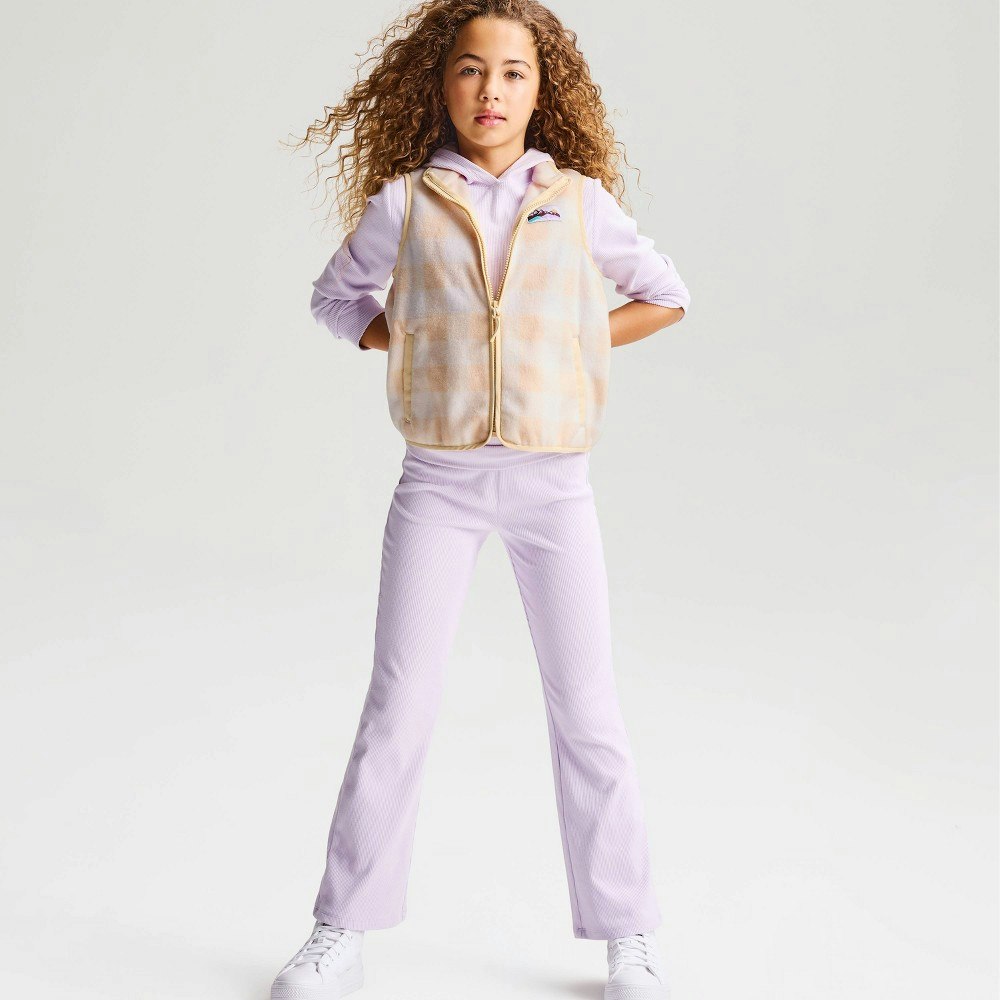 Cat & Jack Girls' Gingham Microfleece Vest: $15 Cat & Jack Girls' Gingham Microfleece Vest: $15
