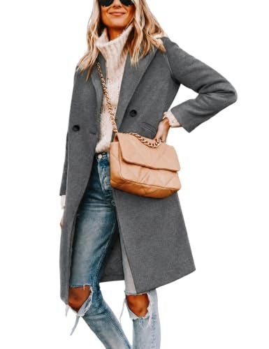 Yidarer Women's Wool Mid-Long Double-Breasted Peacoat: $46.39 Yidarer Women's Wool Mid-Long Double-Breasted Peacoat: $46.39