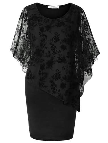 SeSe Code Women's Mesh Cape Overlay Bodycon Cocktail Dress: $34.84 SeSe Code Women's Mesh Cape Overlay Bodycon Cocktail Dress: $34.84