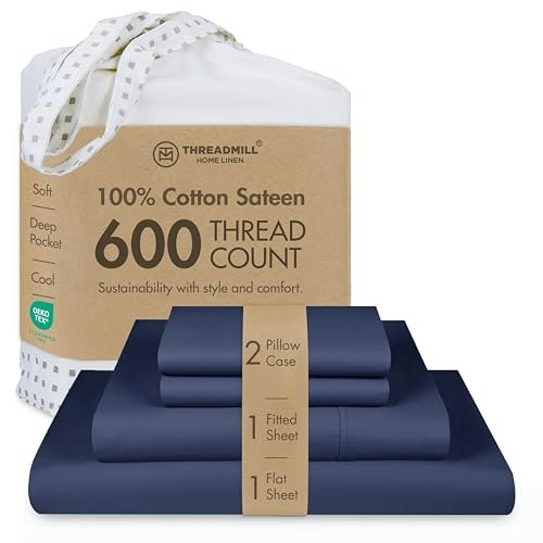 Threadmill 600 Thread Count King Cotton Sateen Sheet Set: $76.49 Threadmill 600 Thread Count King Cotton Sateen Sheet Set: $76.49