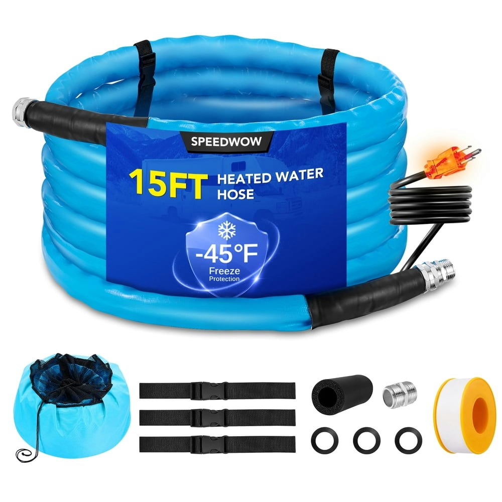 SPEEDWOW 15ft Heated RV Water Hose: $79.99 SPEEDWOW 15ft Heated RV Water Hose: $79.99