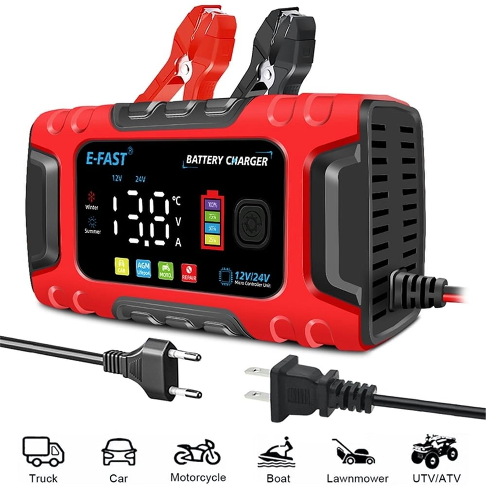 E-Fast 10A 12V/24V Smart Battery Charger: $20.83 E-Fast 10A 12V/24V Smart Battery Charger: $20.83