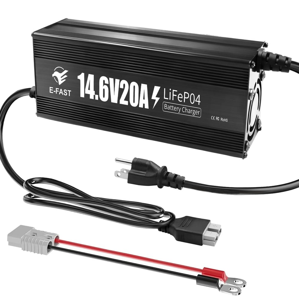 12V 20A LiFePO4 Battery Charger: $62.99 12V 20A LiFePO4 Battery Charger: $62.99