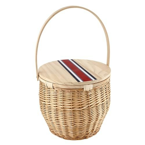 Santa Barbara Design Studio Insulated Picnic Basket with Wood Lid: $85.24 Santa Barbara Design Studio Insulated Picnic Basket with Wood Lid: $85.24