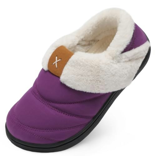 Barerun Women's Faux Fur Lined Slippers: $21.43