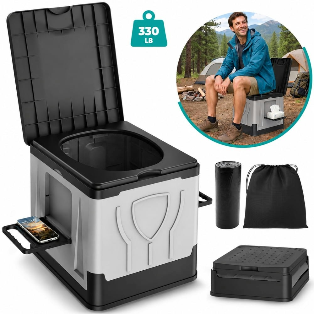 Nocoex 330-lb Portable Camping Toilet: $36.99 Nocoex 330-lb Portable Camping Toilet: $36.99