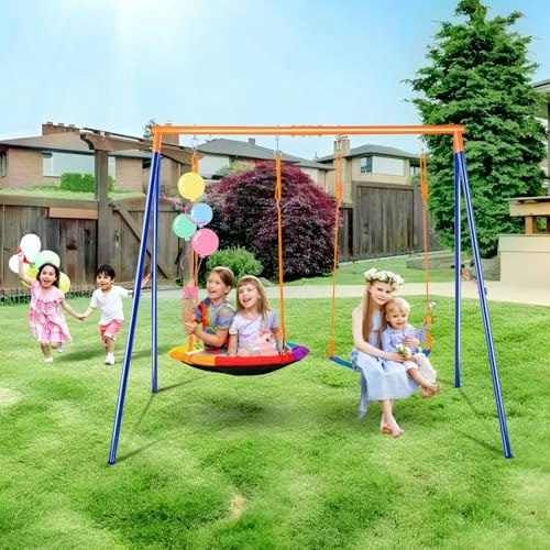 Vevor Backyard Swing Set: $93.35