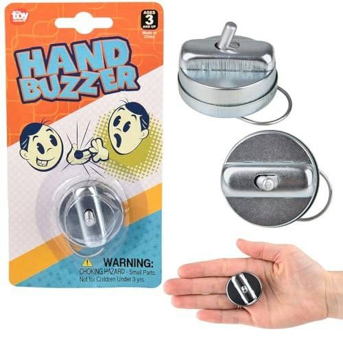 Rhode Island Novelty 1.5-inch Metal Hand Buzzer: $7.95 Rhode Island Novelty 1.5-inch Metal Hand Buzzer: $7.95