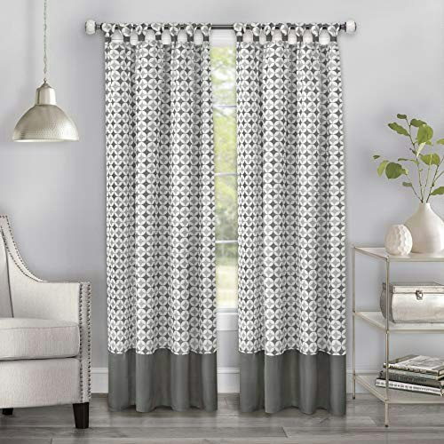 Achim Callie Cuff Tab Top Curtain Panel 52 x 63-inch: $11.40 Achim Callie Cuff Tab Top Curtain Panel 52 x 63-inch: $11.40