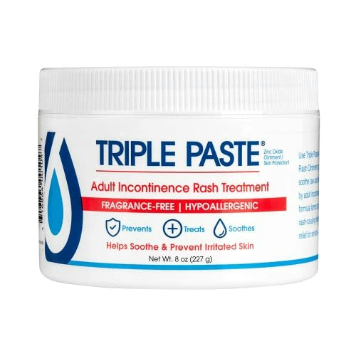 Triple Paste Adult Incontinence Rash Ointment 8-oz. Jar: $18.52 Triple Paste Adult Incontinence Rash Ointment 8-oz. Jar: $18.52
