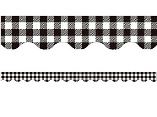 Teacher Created Resources Black and White Gingham Scalloped Border Trim: $10.43 Teacher Created Resources Black and White Gingham Scalloped Border Trim: $10.43