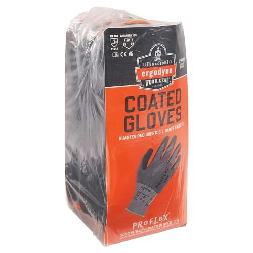 Ergodyne ProFlex 7000 Nitrile Coated Work Gloves 12-Pack: $34.37