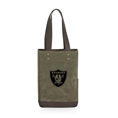 Picnic Time NFL Las Vegas Raiders 2-Bottle Insulated Wine Tote Bag: $35.95