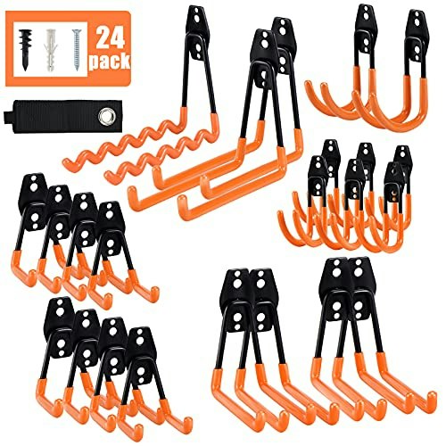Aoben Heavy Duty Garage Storage Hooks 24-Piece Set: $36.54