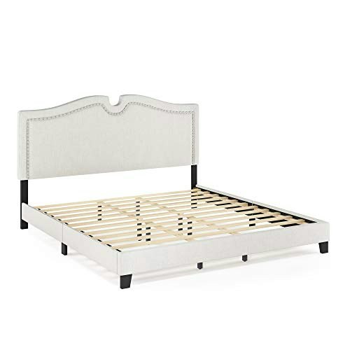 Furinno Davina King Nailhead Trim Bed Frame: $350.46 Furinno Davina King Nailhead Trim Bed Frame: $350.46